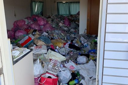 ゴミ屋敷LDKのお片付け実例(作業前)